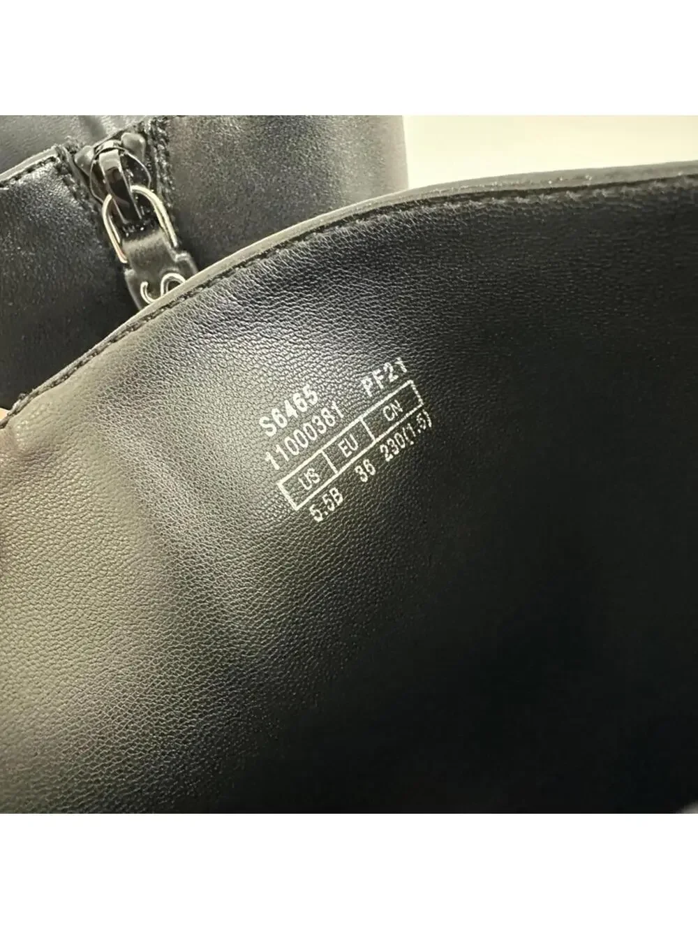 Stuart Weitzman Keelan Zip Leather Boot BLACK NIB Size 5.5